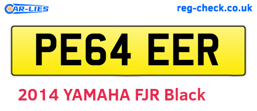 PE64EER are the vehicle registration plates.