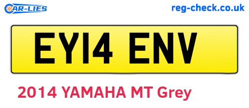 EY14ENV are the vehicle registration plates.