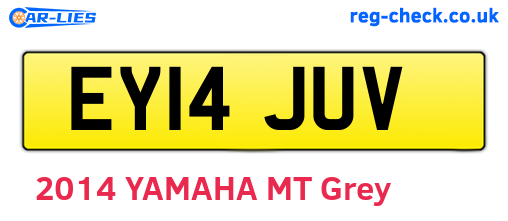 EY14JUV are the vehicle registration plates.