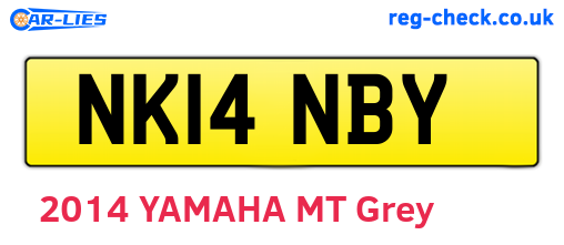 NK14NBY are the vehicle registration plates.