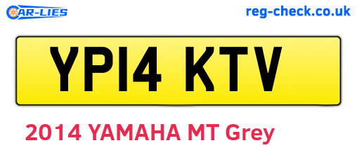YP14KTV are the vehicle registration plates.