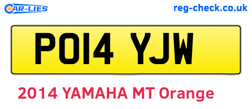PO14YJW are the vehicle registration plates.
