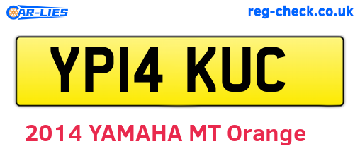YP14KUC are the vehicle registration plates.
