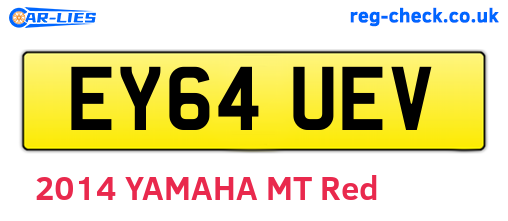 EY64UEV are the vehicle registration plates.