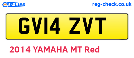GV14ZVT are the vehicle registration plates.