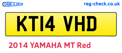 KT14VHD are the vehicle registration plates.