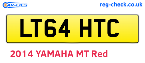 LT64HTC are the vehicle registration plates.