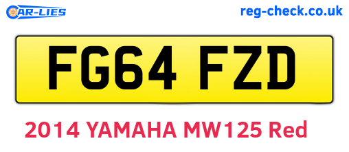 FG64FZD are the vehicle registration plates.