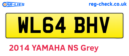 WL64BHV are the vehicle registration plates.