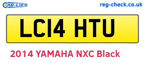 LC14HTU are the vehicle registration plates.