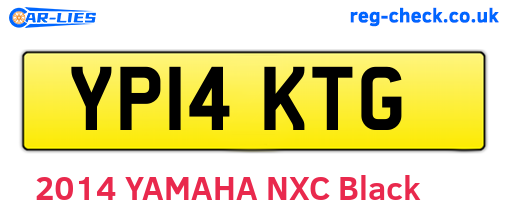 YP14KTG are the vehicle registration plates.