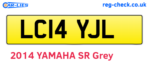 LC14YJL are the vehicle registration plates.