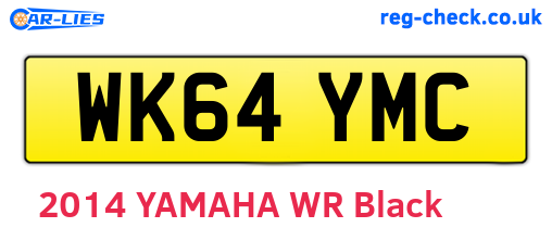 WK64YMC are the vehicle registration plates.