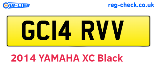 GC14RVV are the vehicle registration plates.