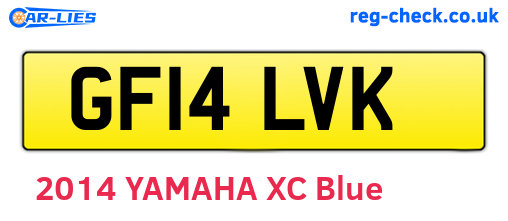 GF14LVK are the vehicle registration plates.