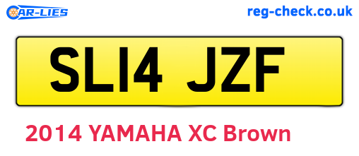 SL14JZF are the vehicle registration plates.