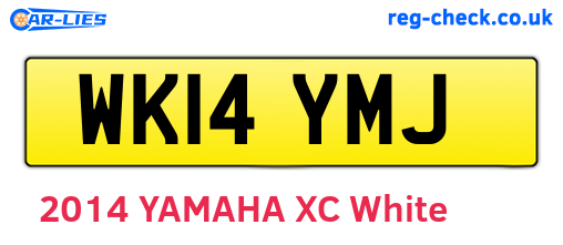 WK14YMJ are the vehicle registration plates.
