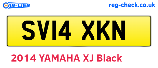 SV14XKN are the vehicle registration plates.