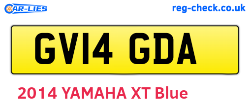 GV14GDA are the vehicle registration plates.