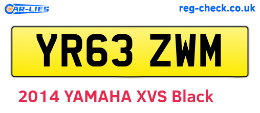 YR63ZWM are the vehicle registration plates.