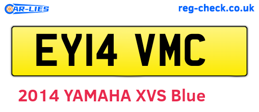 EY14VMC are the vehicle registration plates.