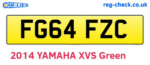 FG64FZC are the vehicle registration plates.