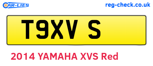 T9XVS are the vehicle registration plates.