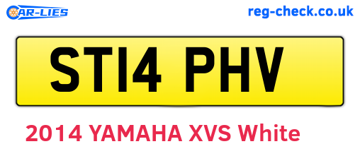 ST14PHV are the vehicle registration plates.
