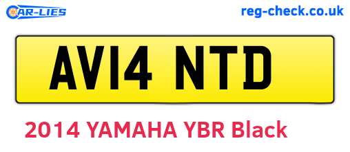 AV14NTD are the vehicle registration plates.