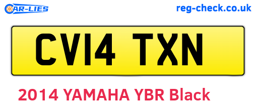 CV14TXN are the vehicle registration plates.