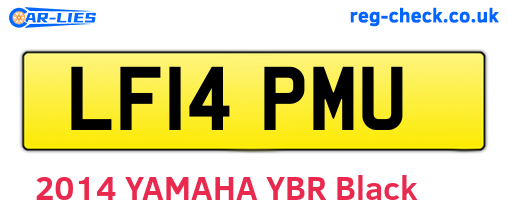 LF14PMU are the vehicle registration plates.