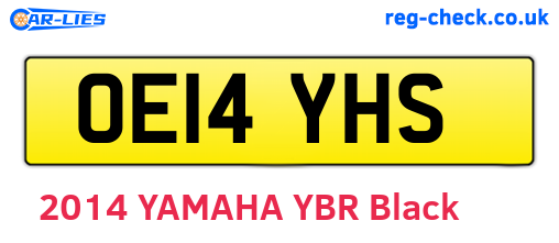 OE14YHS are the vehicle registration plates.