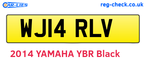 WJ14RLV are the vehicle registration plates.