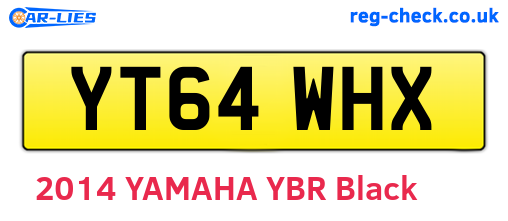YT64WHX are the vehicle registration plates.