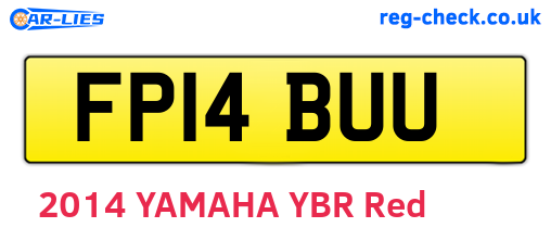 FP14BUU are the vehicle registration plates.