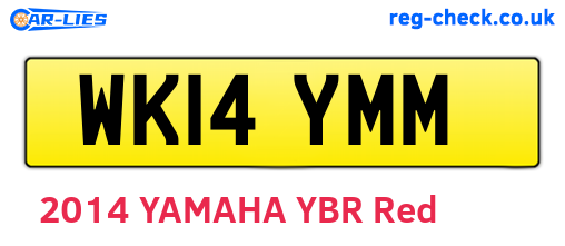 WK14YMM are the vehicle registration plates.