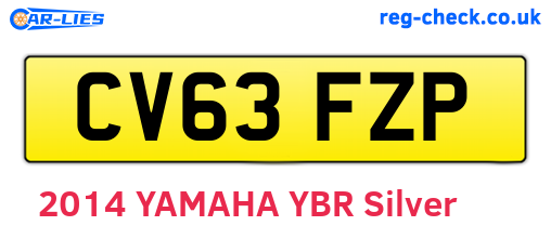 CV63FZP are the vehicle registration plates.