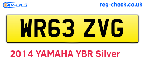 WR63ZVG are the vehicle registration plates.