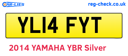YL14FYT are the vehicle registration plates.