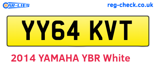 YY64KVT are the vehicle registration plates.