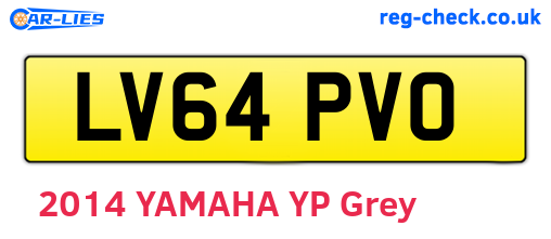 LV64PVO are the vehicle registration plates.