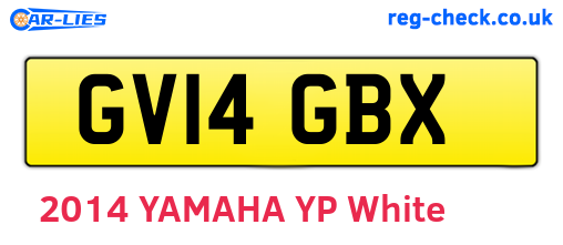 GV14GBX are the vehicle registration plates.
