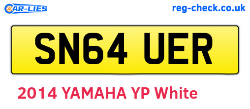SN64UER are the vehicle registration plates.