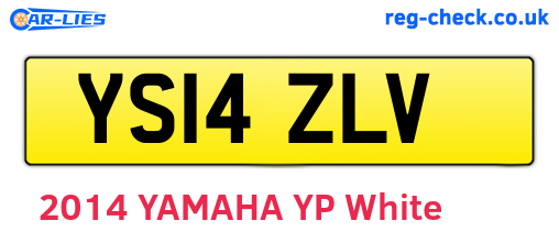 YS14ZLV are the vehicle registration plates.