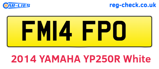 FM14FPO are the vehicle registration plates.