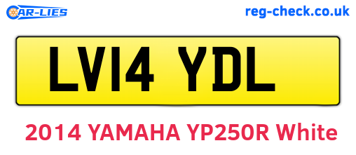 LV14YDL are the vehicle registration plates.