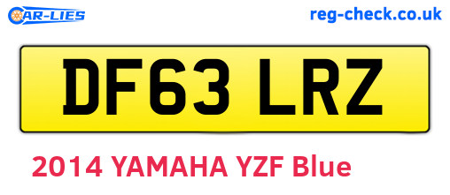 DF63LRZ are the vehicle registration plates.