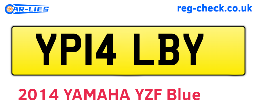 YP14LBY are the vehicle registration plates.