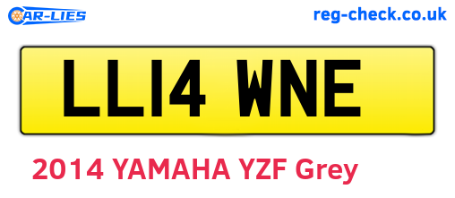 LL14WNE are the vehicle registration plates.