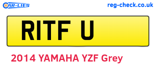 R1TFU are the vehicle registration plates.